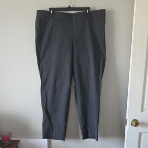 Kim Rogers Women's Charcoal Gray Trousers Size 20